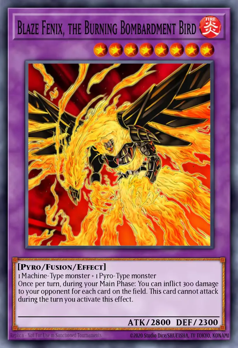 Blaze Fenix, the Burning Bombardment Bird