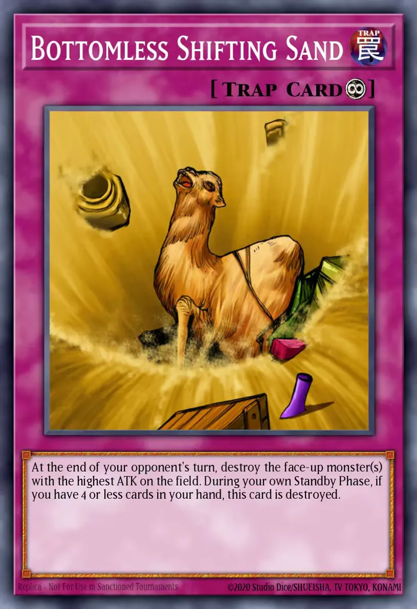 Bottomless Shifting Sand